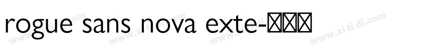 rogue sans nova exte字体转换